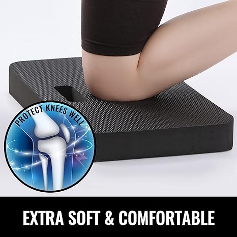 NETANY Extra Thick Kneeling Pad for Gardening, Comfortable Knee Pad Cushion, Extra Large Foam Kneeler Mat for Gardening, Baby Bath, Workout, Exercise & Yoga, Mechanic, 17.8 x 11 x 1.5 in, Black - Image 3