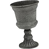 Luxshiny 2 Pcs Flowerpot Pillar Planter Outdoor Floral Arrangement Vase Wedding Flower Pots Tall Black Planters for Front Por