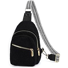 MARIKALIFE Crossbody Bags for Women Men, Faux Leather Fanny Packs Cross Body Bag, Shoulder Sling Bag, Purse for Women Trendy