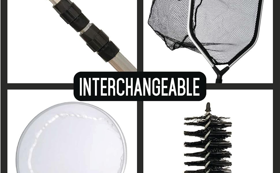 Pond H2o Koi Fish Pond & Water Garden Care Set with Telescopic Pole, Pond Cleaning Care Kit