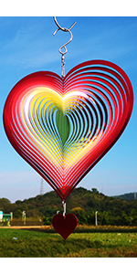 3D Metal Hanging Wind Spinners