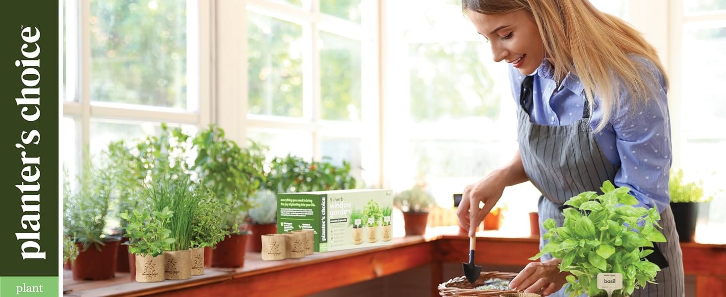 Premium quality herb garden planters choice holiday gifts summer essentials back-to-school supplies