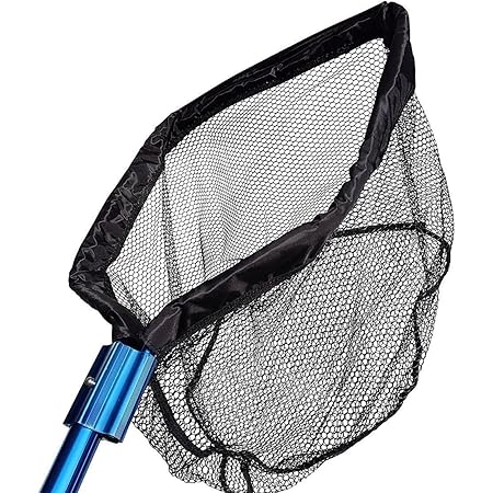 Heavy Duty Water Garden Koi Fish Pond Fish Catching, Debris Skimmer Net, 16 Inch Net Head with Telescoping Pole Extends to Over 9 feet, Designed for Pond Professionals
