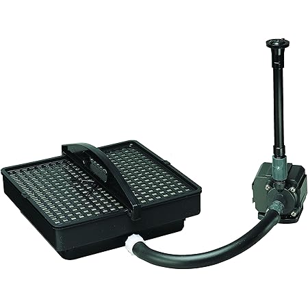 Danner Manufacturing, Inc. Pondmaster Garden Pond Filter and Pump Kit, PMK 1350, Black, 02213