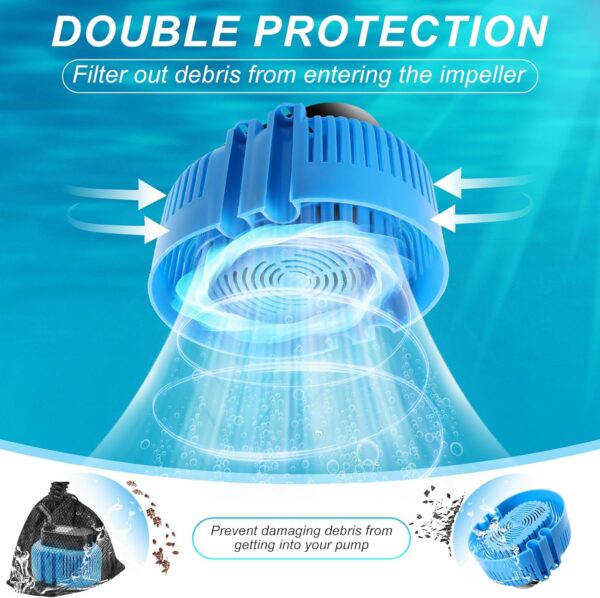 DeeprBetter Pool Cover Pump Above Ground, Submersible Water Pump| Sump Pump for Pool Draining, Submersible Pool Cover Water Removal Pump to Drain Pool Water, Pump Water Remover 850 GPH - Image 3