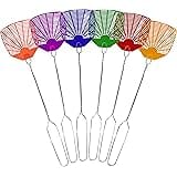 Supreme Bug & Fly Swatter 6-Pack – Braided Metal Handle 6 Pack Fly Swatters, Multi Pack Colors, – for Indoor/Outdoor – Flyswa