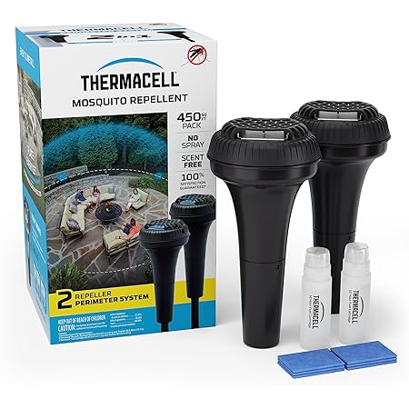 Thermacell Mosquito Repellent Perimeter System; Provides Mosquito Protection for Patios, Decks and Doorways; No Open Flame, Scent Free, Bug Spray Alternative