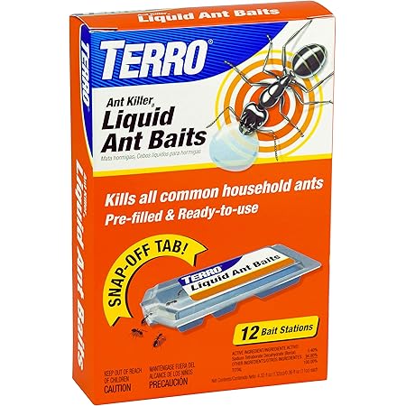 TERRO T300B Liquid Ant Killer, 12 Bait Stations