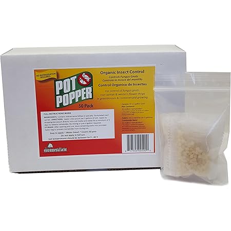 Environmental Factor 50 x 1 Million Benifical Nematodes (S.feltiae) Pot Popper Pro Gnat & Thrip Control