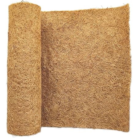 SUNYAY 15x40 inch Natural Coconut Coir Liner Sheets Coco Fiber Roll Coco Mat for Planter Flower Basket Liner Garden Decoration Animal Pet Pad