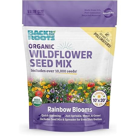 Back to the Roots Organic Wildflower Mix — Rainbow Blooms