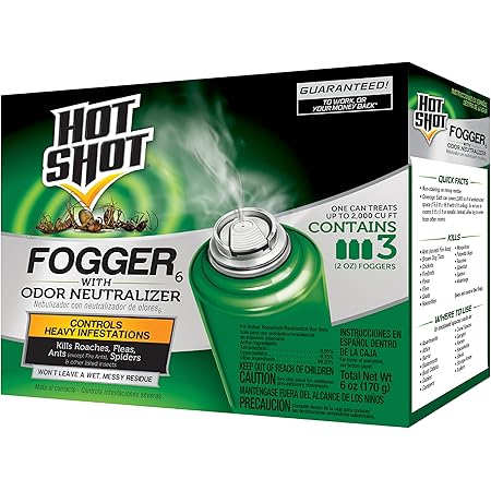 Hot Shot Fogger With Odor Neutralizer, Aerosol, 3/2-Ounce, Pack of 12