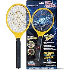 DEVOGUE® Electric Fly Swatter Bug Zapper Battery Operated Flies Killer Indoor & Outdoor Pest Control Mosquito and Insect Catc