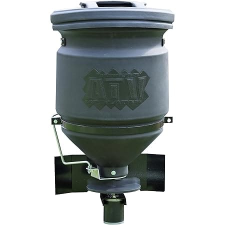 Buyers Products ATVS15A ATV All Purpose Broadcast Spreader for All-Seasons Hunting Deer Feeder, Seed, Fertilizer, Rock Salt and More, 15 Gallon Capacity, Black, 12
