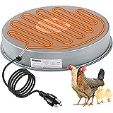 Dreyoo Poultry Waterer Drinker Heated Base, Chicken Water Heater 125 Watts for Winter Deicer Heated Base, Pet Water Heater fo