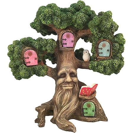 GlitZGlam Fairy Garden Enchanted Joshua’s Miniature Tree (10.5 Inch Tall) for The Garden Fairies and Lawn Gnomes. A Fairy Garden Accessory
