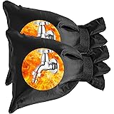 ZUZUXIA 2 Pack Outdoor Faucet Covers for Winter Freeze Protection Enlarge 9.9"H X 7.1"W Outside Water Spickets Covers Hose Fa