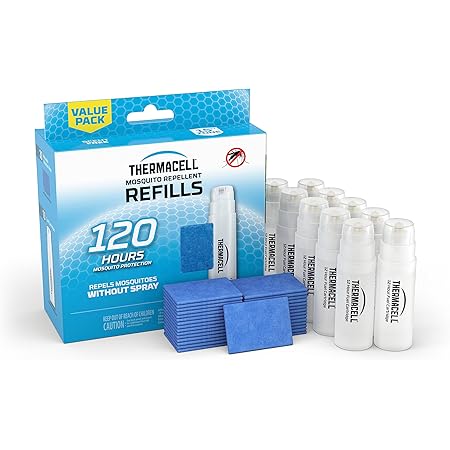 Thermacell Mosquito Repellent Refills; Compatible with Any Fuel-Powered Repeller; Highly Effective, Long Lasting, No Spray, No Scent, No Mess; 15 Foot Zone of Mosquito Protection