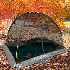 Pond Net Covers Dome for Outdoor Ponds Garden Winter Cover with Zipper & Stakes, Premium Nylon Material Fish Pond Leaf Nettin