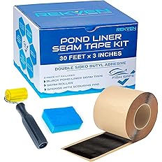 REKVEN - Pond Liner Seam Tape, Double Sided Butyl Adhesive, 3