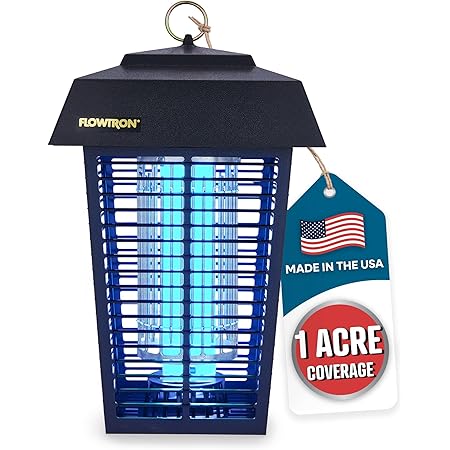 Flowtron Bug Zapper, 1 Acre of Outdoor Coverage with Powerful 40W Bulb & 5600V Instant Killing Grid, Electric Insect, Fly & Mosquito Zapper, Made in The USA