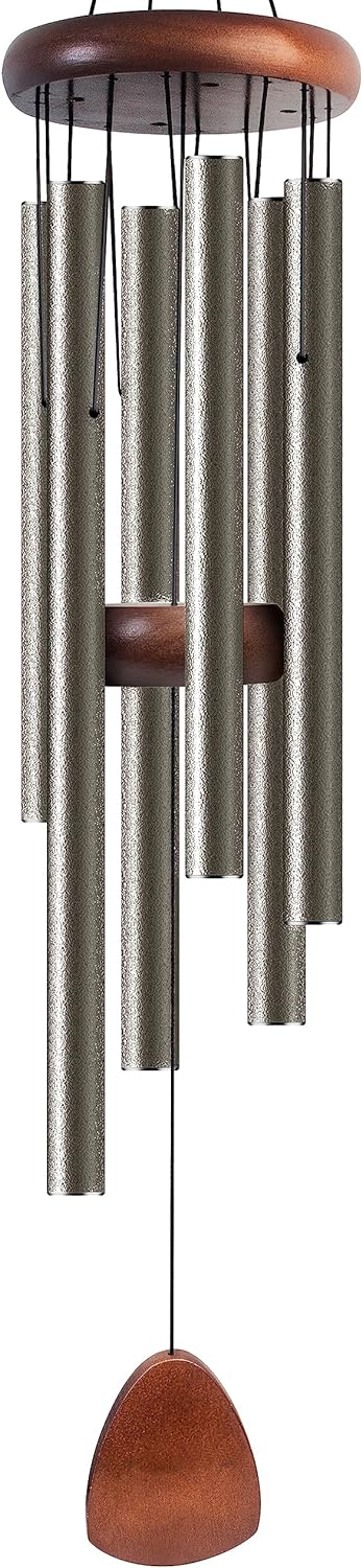 Large Aluminium Wind Chimes 37" Inches to Create a Zen Atmosphere for Outdoor, Garden, Patio Decoration with Wind Catcher, Classic Black, Suitable as A Gift for Unisex - Image 4