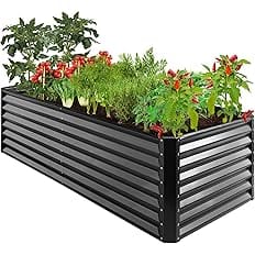 Best Choice Products 8x4x2ft Outdoor Metal Raised Garden Bed, Deep Root Planter Box for Vegetables, Flowers, Herbs, and Succu