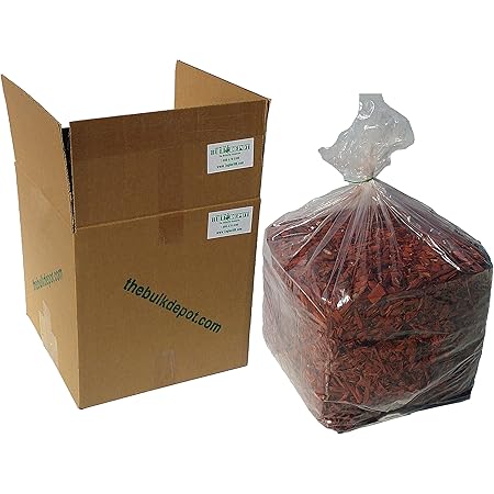 MIGHTY109 Raging Red Colored Wood Chip Mulch - 42 Quarts! Colored Landscape Mulch.