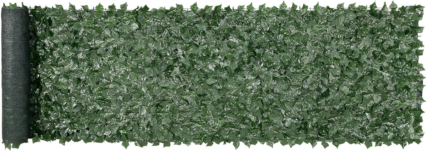 VEVOR Ivy - Valla de privacidad, pantalla de pared verde artificial, valla de hiedra verde con junta reforzada, setos sintéticos para decoración de hojas de vid para jardín, patio, balcón, decoración de patio y patio - Image 3