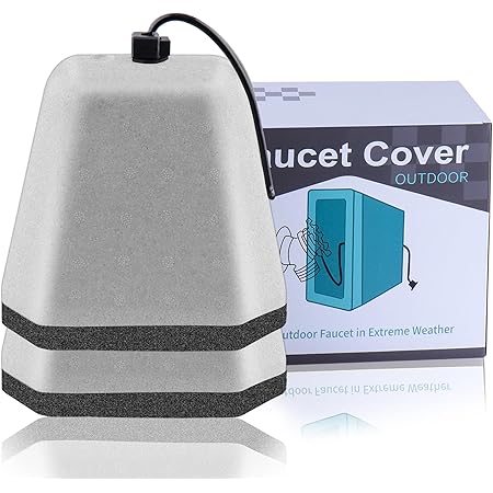 Manumarine Outdoor Faucet Covers for Winter, Foam Spigot Covers Winter Insulated for Freeze Protection (2pcs)