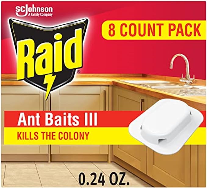 Raid Ant Killer Baits, Child Resistant Bug Killer for Indoor Home Use, 0.24 Oz, 8 Count