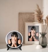 ADFSTONE Personalized Ceramic Photo for Headstone,Waterproof Picture Frame for Grave,Custom Cemet...