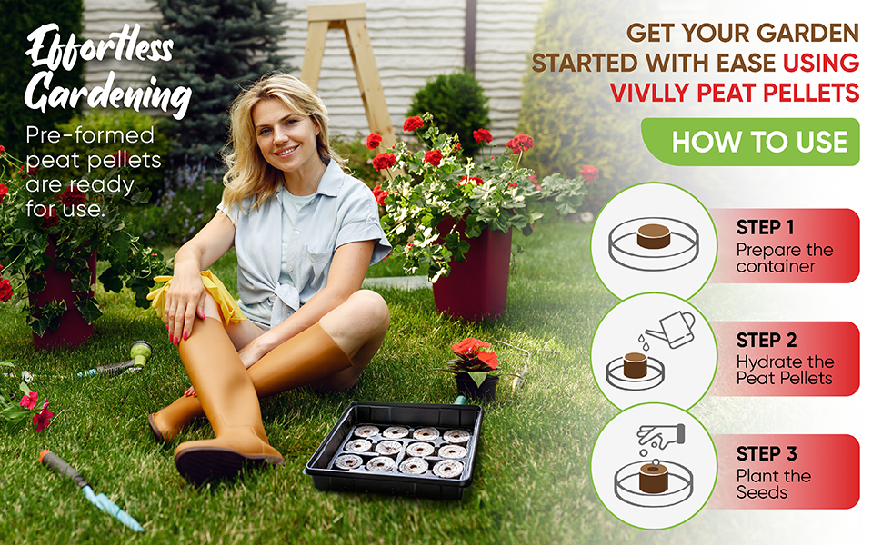 peat pellets, peat moss pellets, compost pellets, seed starting pellets, flower pellets