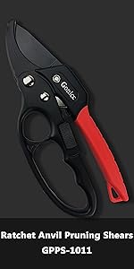 gonicc ratchet pruning shears