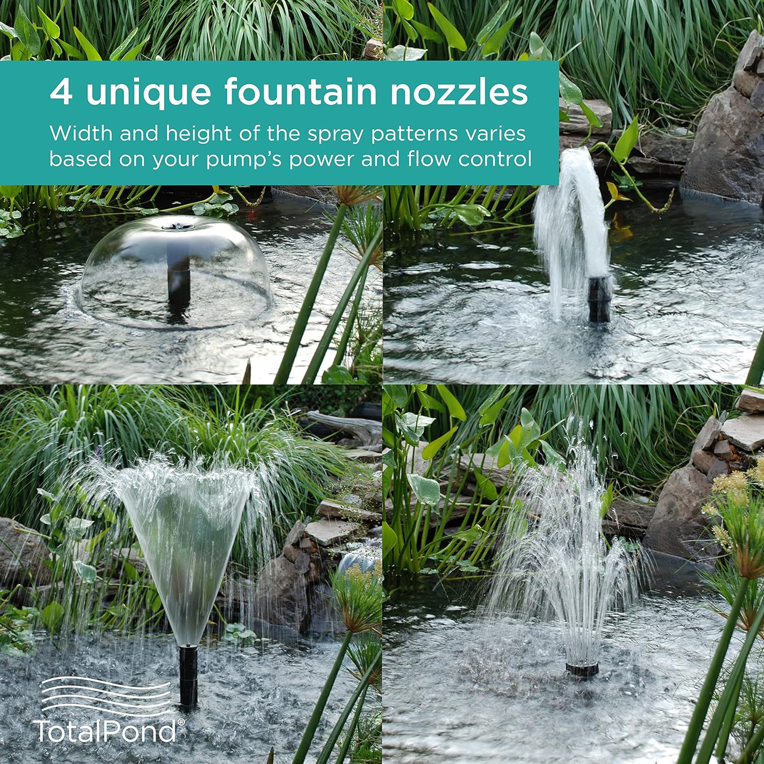 TotalPond Large Nozzle Kit Black Height : 7 Width : 4.02 Depth : 2.99 - Image 3