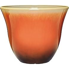 Classic Home and Garden Honeysuckle Resin Flower Pot Planter, Tequila Sunrise, 15"