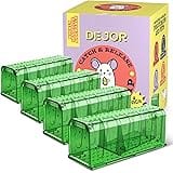 DEJOR Humane Mouse Trap Live Catch Indoor for Home/Outdoor Durable Reusable No Harm to Mice Rats Rodents Easy Release Door Kn