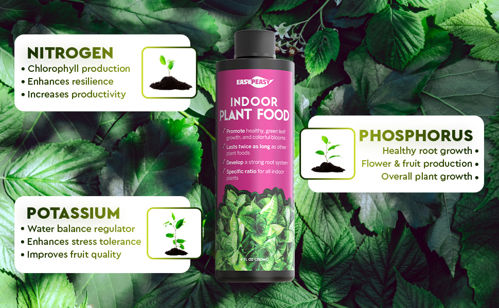 all nutrients in the liquid indoor plant food for potted plants
