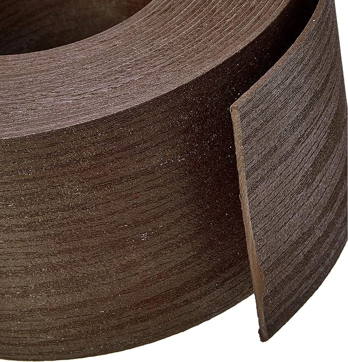 Amazon Basics Landscape Edging Coil with Stakes - 5 Inch, Brown - Image 3