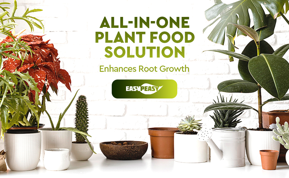 All in one plant food solution that enhances root and plant growth