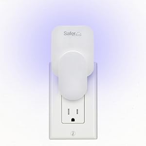 safer home indoor plug-in fly trap light attracts insects