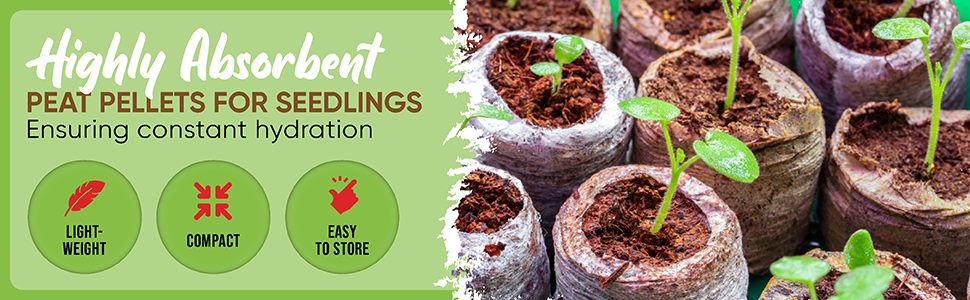 peat pellets, peat moss pellets, compost pellets, seed starting pellets, flower pellets