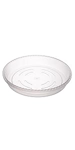 6 inch clear saucer