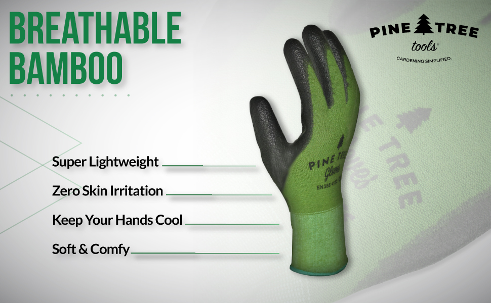 Bamboo Work Gloves Women Men Ultimate Barehand Sensitivity Gardening Fishing Clamming Restoration