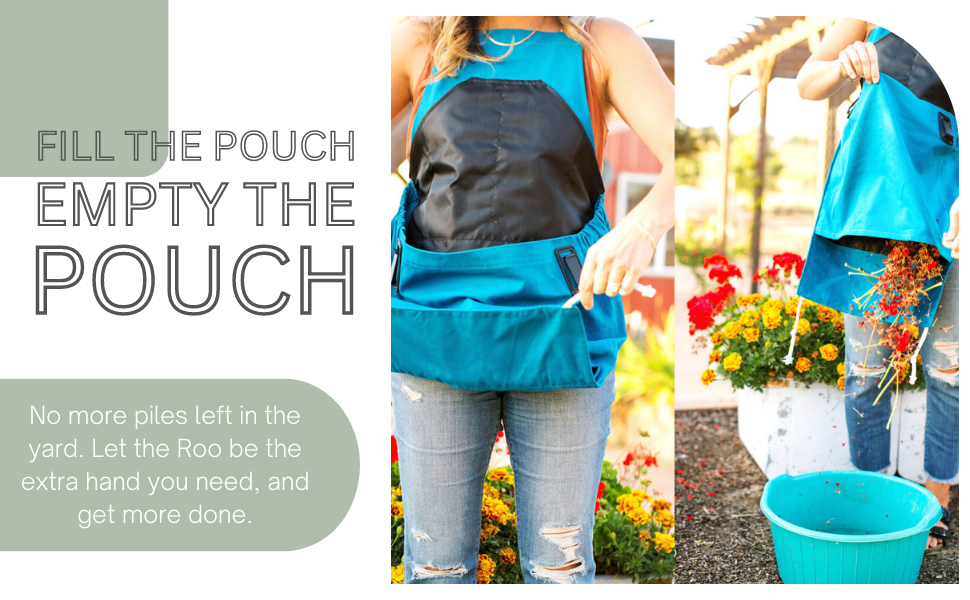 The Roo Gardening Apron With Pockets for Tools and Harvesting Pouch - for Men and Women