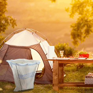 camping trash bag holder