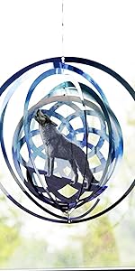 Wolf Dreamcatcher Wind Spinner