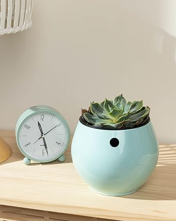 self watering pot ceramic plastic indoor plant planter small african violet  plant pot hanging