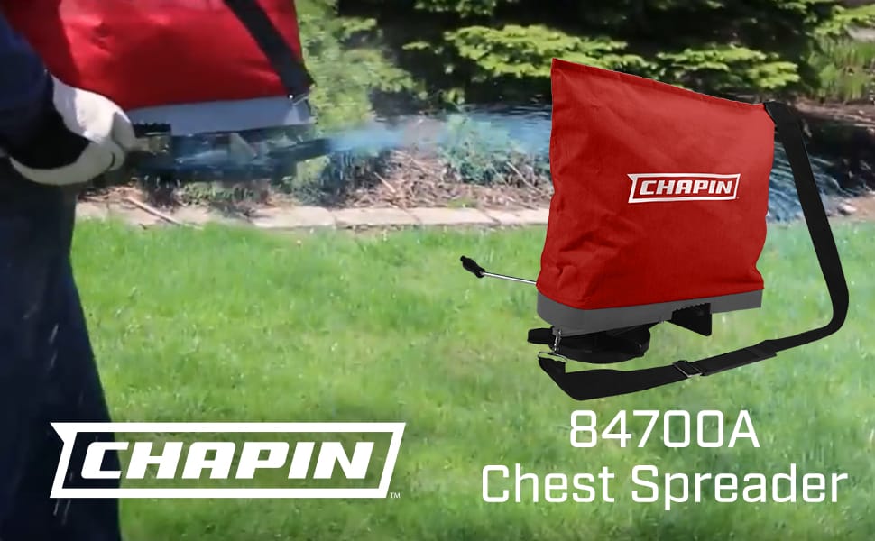 84700A bag seeder, professional seeder, landscaping seeder, garden seeder, spreader, chapin spreader