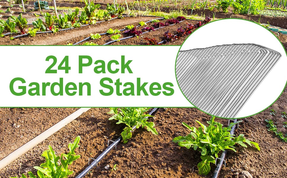 Garden Stakes U-Shaped Tent Stakes Galvanized Landscape Staples Ground Stakes Christmas Decorations